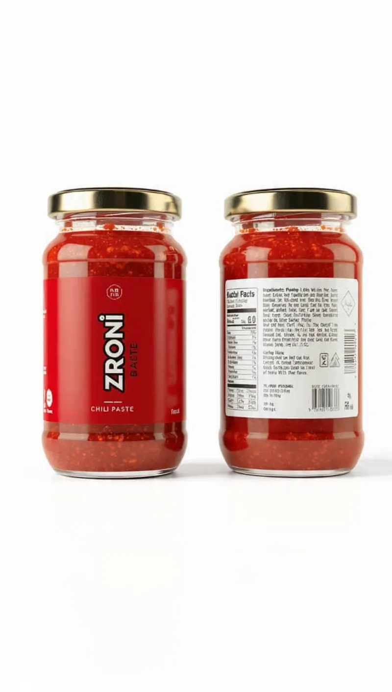 Two jars of Zroni red chili paste