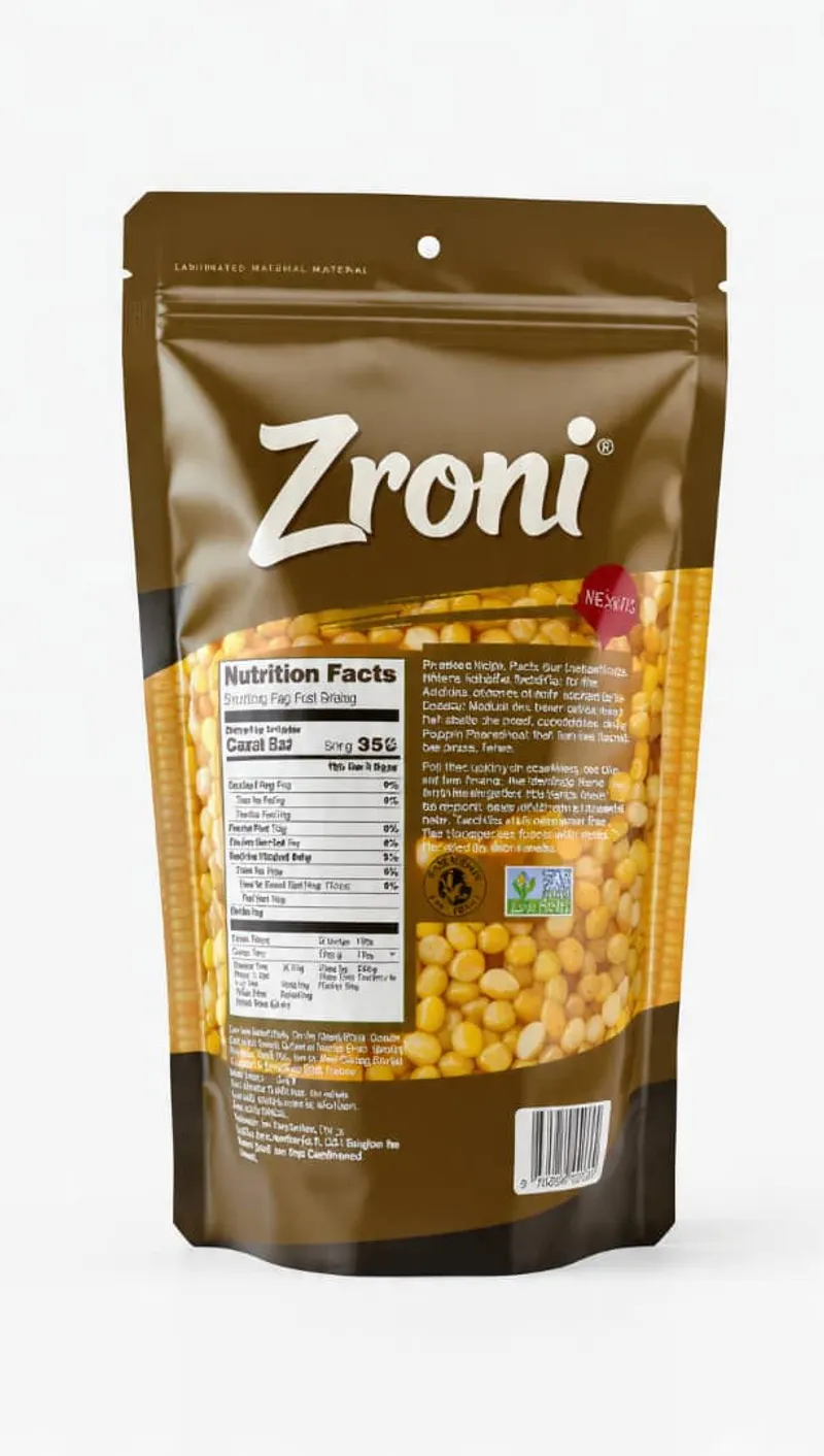 Pouch of Zroni dried split peas
