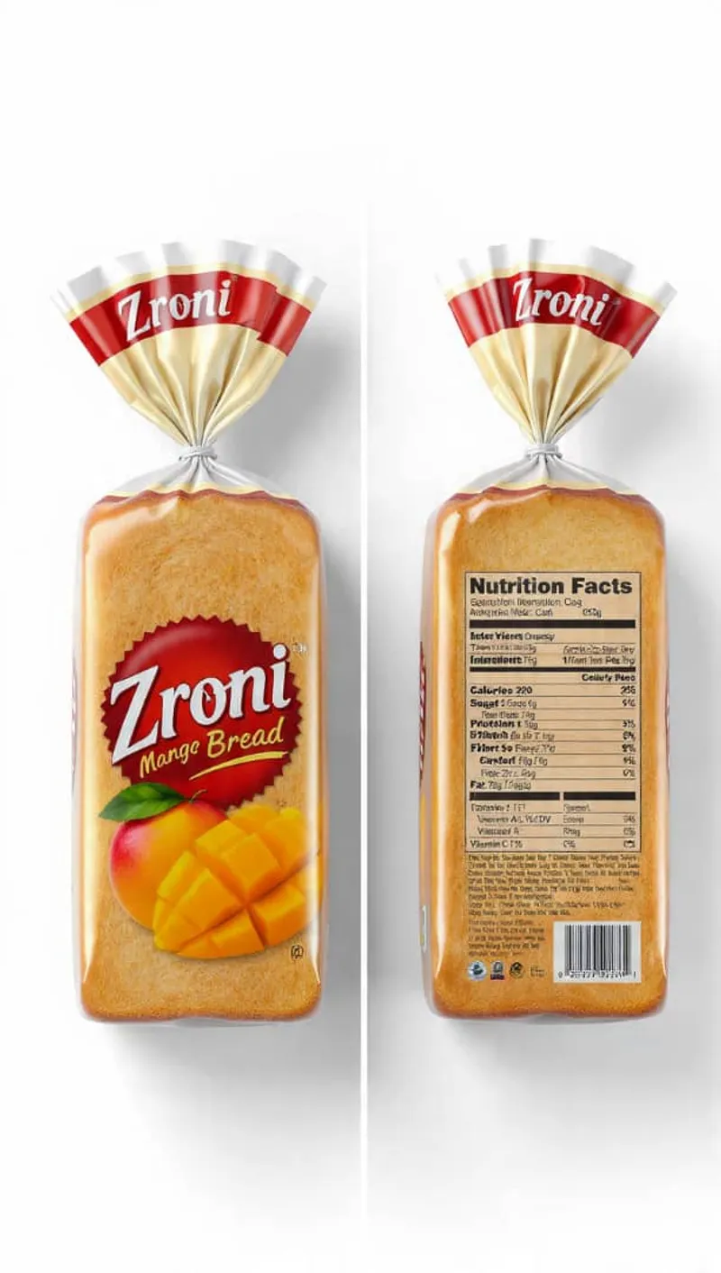 Loaf of Zroni mango bread