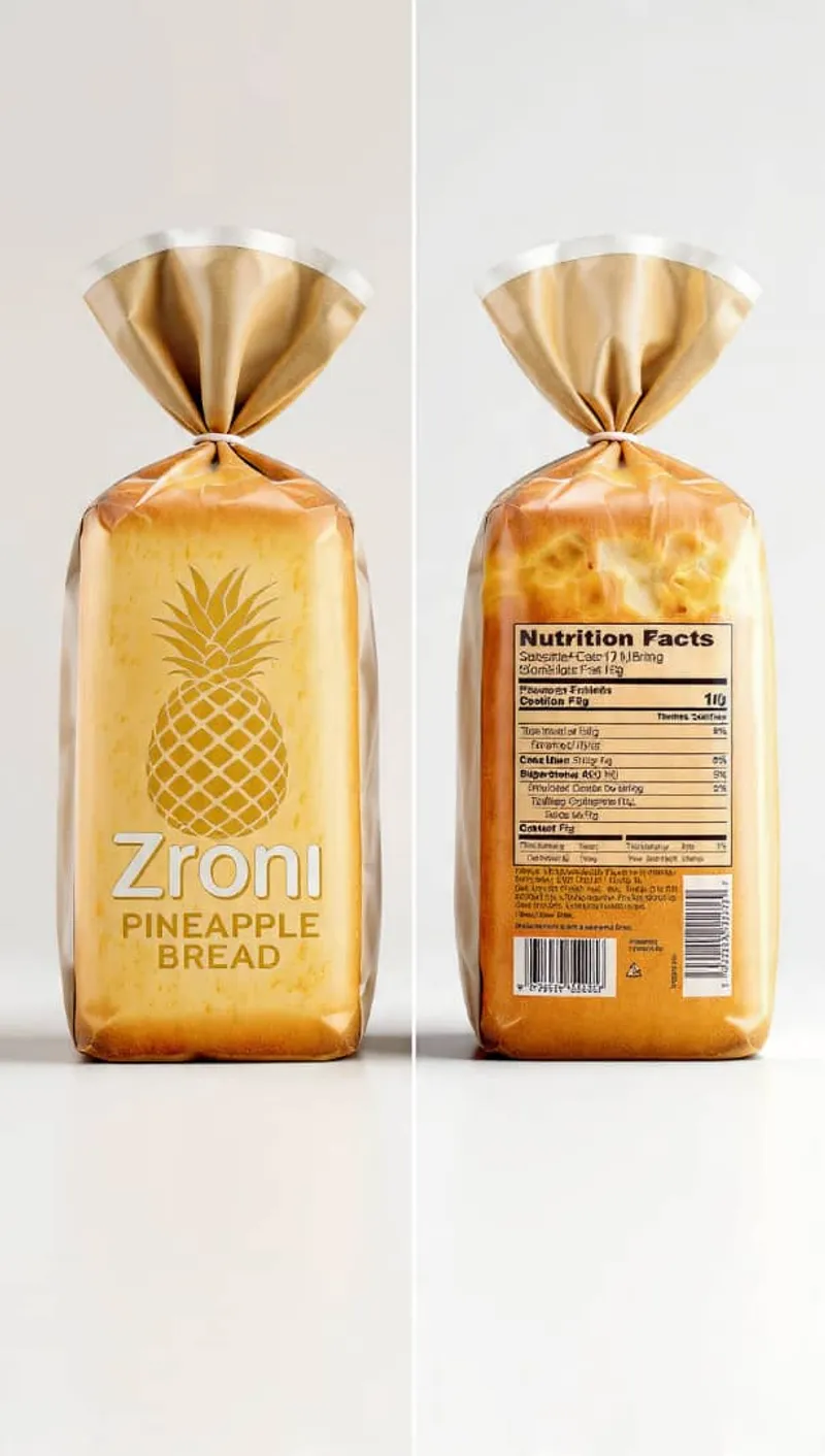 Loaf of Zroni pineapple bread