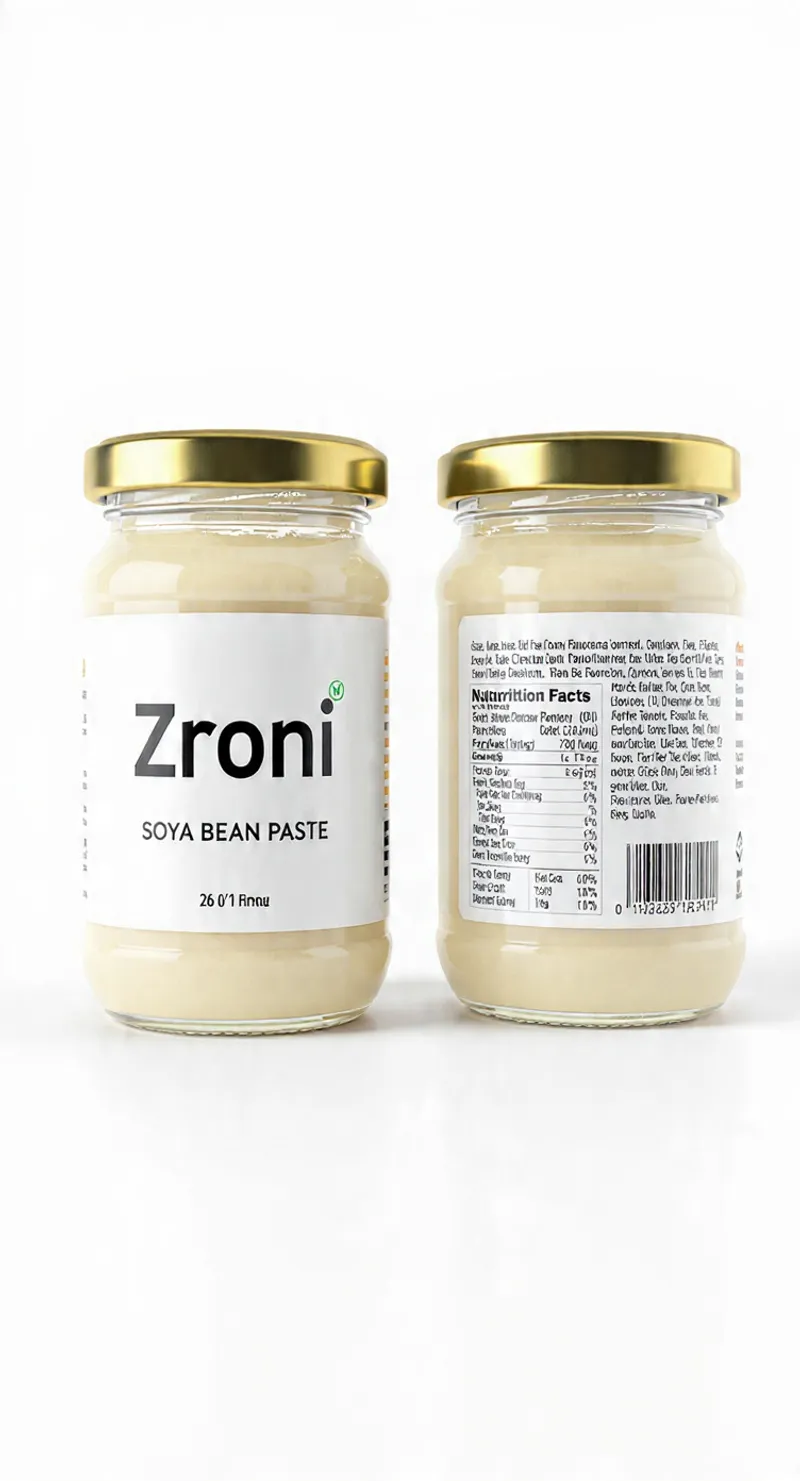 Two jars of Zroni soya bean paste